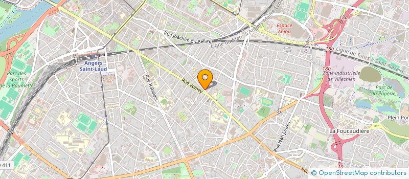 localisation de l'entreprise ADBM ASSURANCES à ANGERS