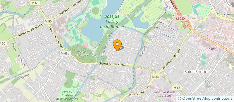 localisation de l'entreprise ADBR  TOURNEFEUILLE