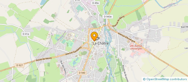 localisation de l'entreprise ADBS : AGRICULTURE DURABLE EN BOISCHAUT SUD à LA CHATRE