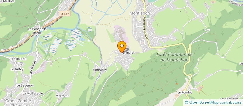 localisation de l'entreprise ADBT  MONTLEBON