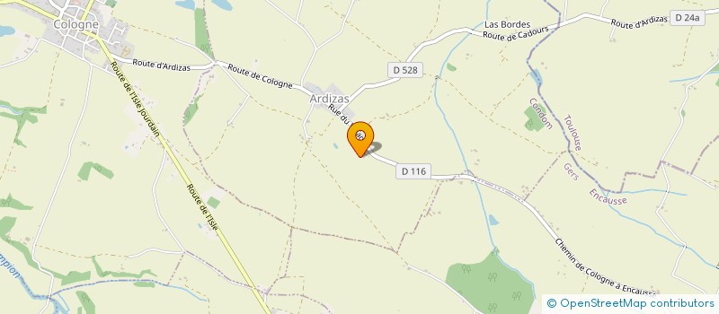 localisation de l'entreprise ADBT DIAGNOSTIC  ARDIZAS