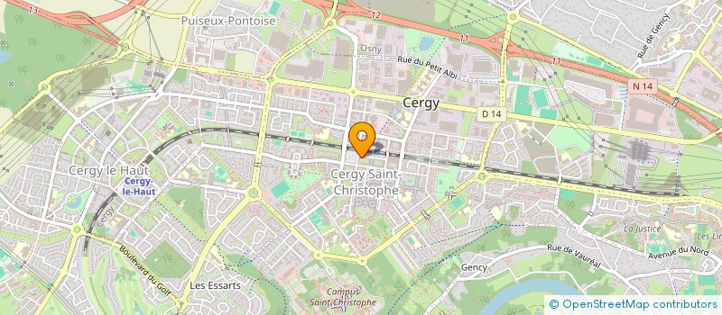 localisation de l'entreprise ADC à CERGY