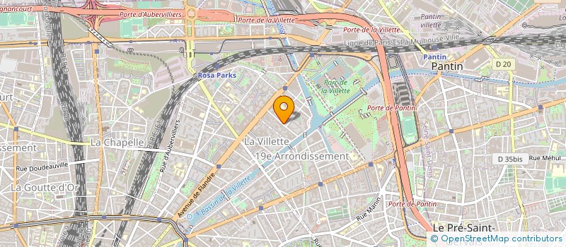 localisation de l'entreprise ADC  PARIS