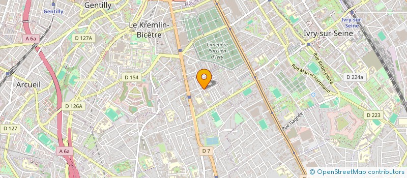 localisation de l'entreprise ADC à VILLEJUIF