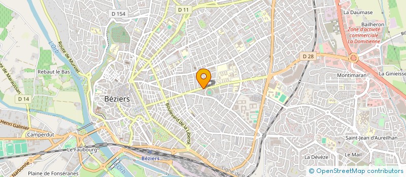 localisation de l'entreprise ADC à BEZIERS