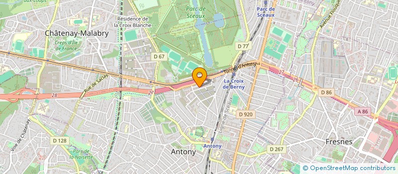 localisation de l'entreprise ADC à ANTONY