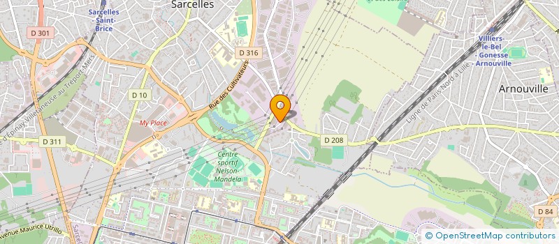 localisation de l'entreprise ADC à MONTREUIL
