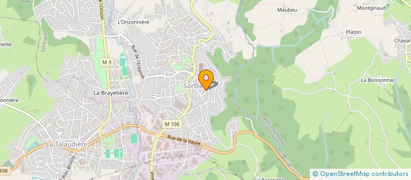 localisation de l'entreprise ADC AGENCEMENT  SORBIERS