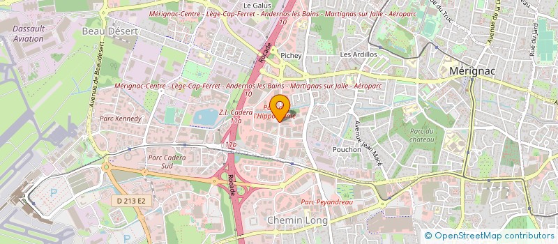 localisation de l'entreprise ADC AMEUBLEMENT à MERIGNAC