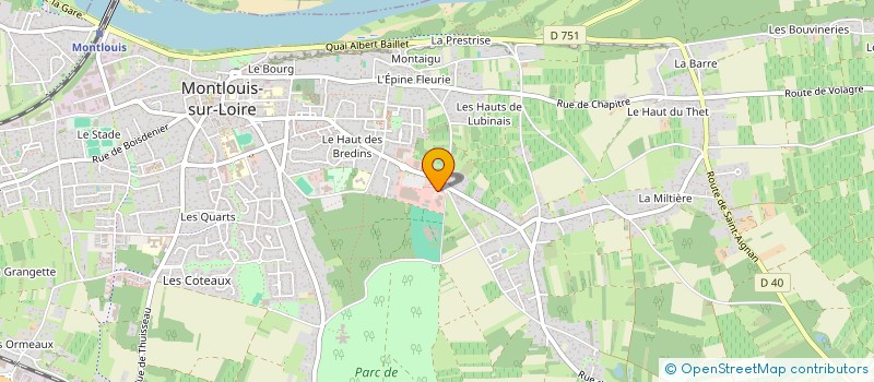 localisation de l'entreprise ADC AUTO CONTROLE  MONTLOUIS-SUR-LOIRE