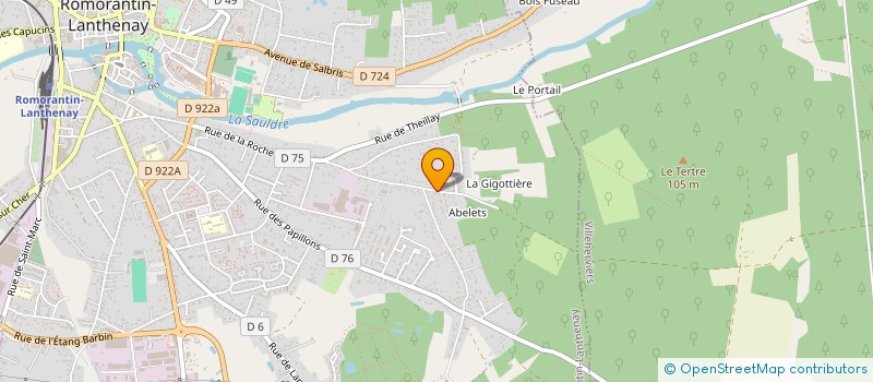 localisation de l'entreprise ADC BATIMENT  ROMORANTIN-LANTHENAY