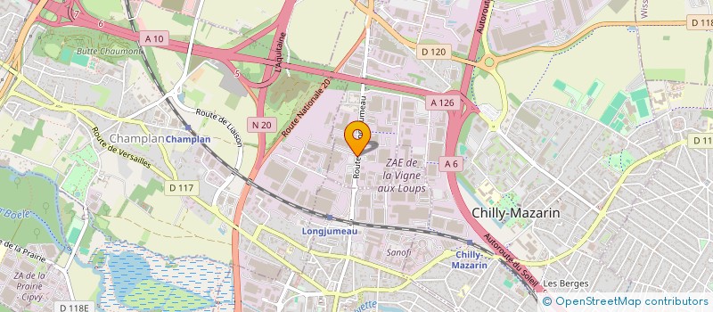 localisation de l'entreprise ADC BUSINESS  CHILLY-MAZARIN