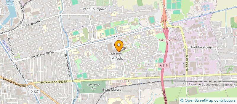 localisation de l'entreprise ADC CALAIS MIVOIX  CALAIS