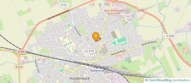 localisation de l'entreprise ADC CMDN  HAZEBROUCK