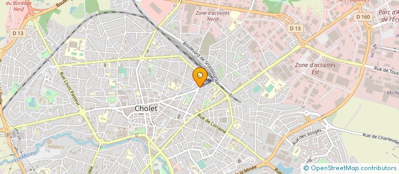 localisation de l'entreprise ADC DEVELOPPEMENT à CHOLET