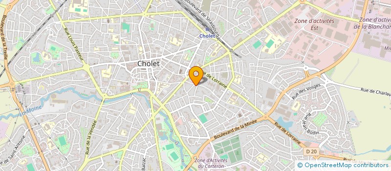 localisation de l'entreprise ADC DEVELOPPEMENT IMPORT EXPORT à CHOLET