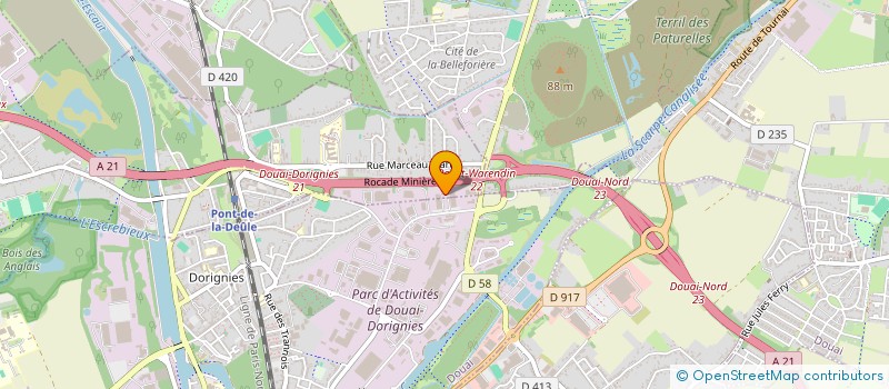 localisation de l'entreprise ADC DIAG  DOUAI