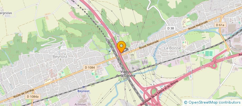 localisation de l'entreprise ADC ECHAFFAUDAGE  LA BOISSE