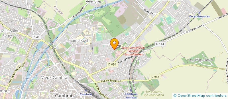 localisation de l'entreprise ADC HOLDING à CAMBRAI