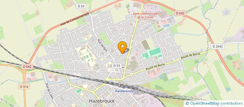 localisation de l'entreprise ADC HOMES  HAZEBROUCK