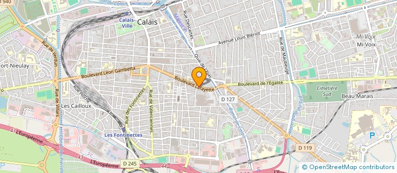 localisation de l'entreprise ADC IMMO  FAUQUEMBERGUES