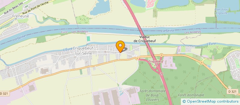 localisation de l'entreprise ADC IMMO  CRIQUEBEUF-SUR-SEINE