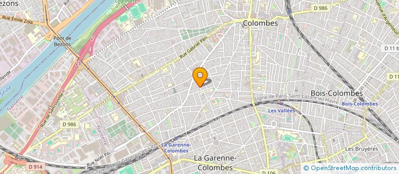 localisation de l'entreprise ADC IMMO SARL à COLOMBES