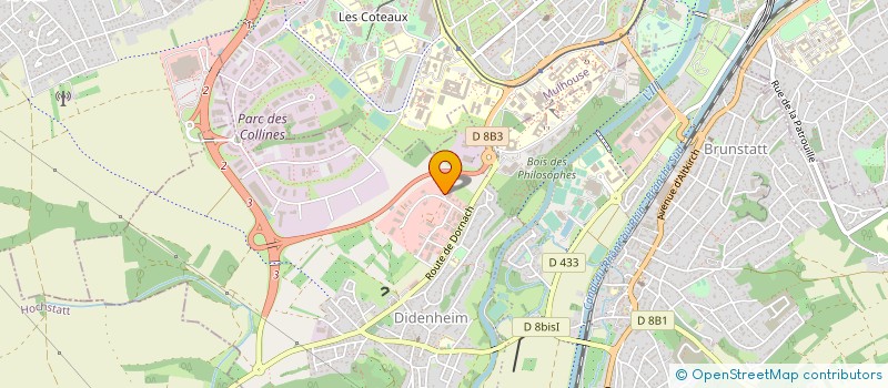 localisation de l'entreprise ADC INNOVATIONS METALLERIE ET SIGNALETIQUE  WITTENHEIM