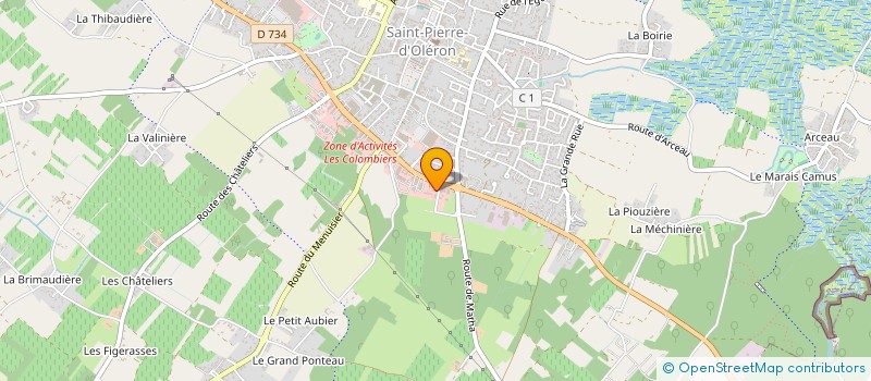 localisation de l'entreprise ADC INVESTISSEMENT (ASSISTANCE DEVELOPPEMENT CONSEIL INVESTISSEMENT) à SAINT-PIERRE-D'OLERON