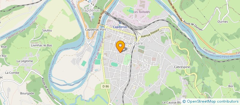 localisation de l'entreprise ADC LOCATION  CAPDENAC-GARE