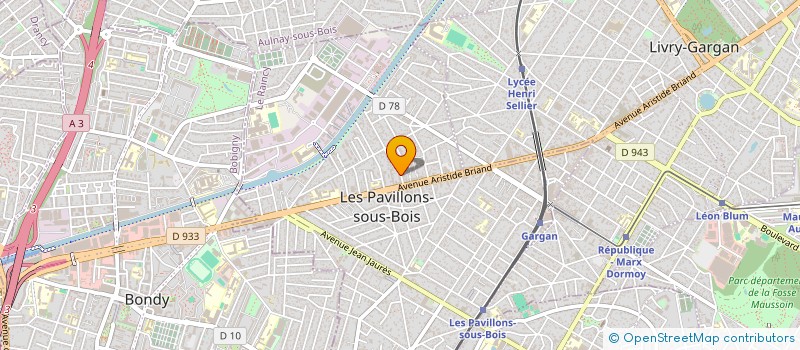 localisation de l'entreprise ADC METAL DESIGNER à CLICHY-SOUS-BOIS