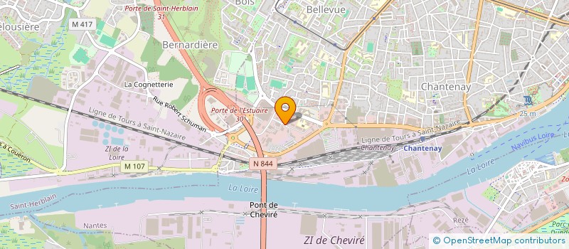 localisation de l'entreprise ADC PROPRETE à NANTES