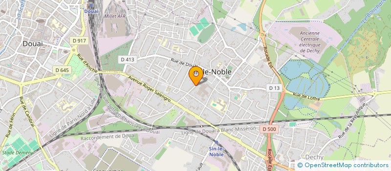 localisation de l'entreprise ADC PROTECTION à SIN-LE-NOBLE
