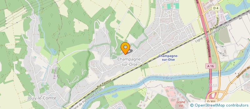 localisation de l'entreprise ADC SCI  CHAMPAGNE-SUR-OISE