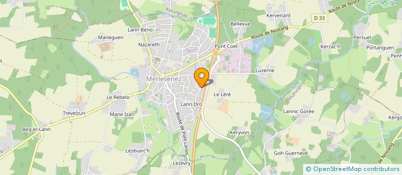 localisation de l'entreprise ADCA  MERLEVENEZ