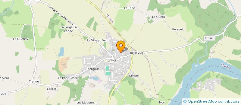 localisation de l'entreprise ADCBI à ARZAL