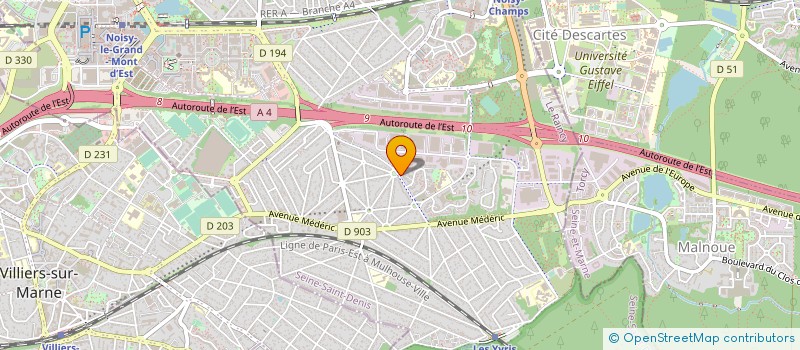 localisation de l'entreprise ADCC ASSIST DISTRIBUTION CLIMATISATION  NOISY-LE-GRAND
