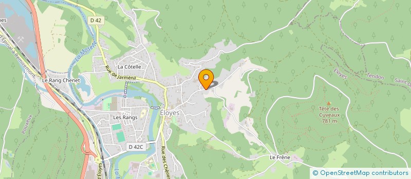 localisation de l'entreprise ADCE à ELOYES