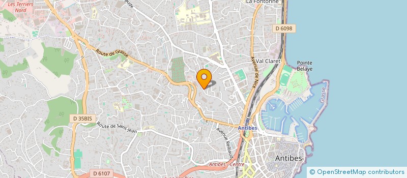 localisation de l'entreprise ADCE à ANTIBES