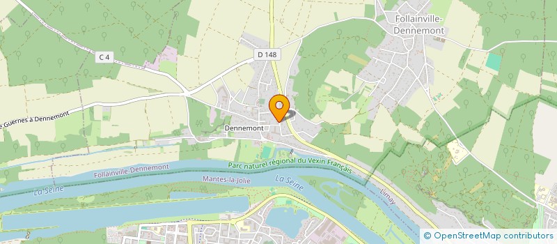 localisation de l'entreprise ADCF CONSULTING  FOLLAINVILLE-DENNEMONT