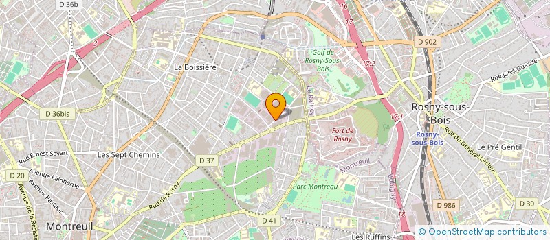 localisation de l'entreprise ADCL à MONTREUIL