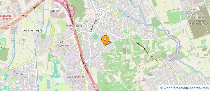 localisation de l'entreprise ADCL  ENTRAIGUES-SUR-LA-SORGUE