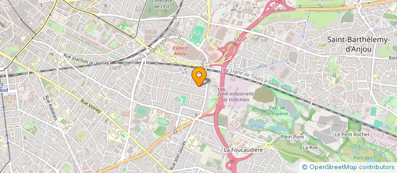 localisation de l'entreprise ADCO49 à ANGERS