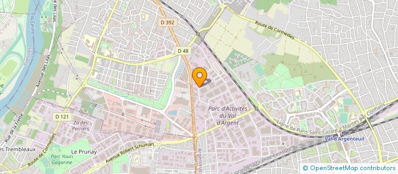 localisation de l'entreprise ADCOMP FRANCE SA à ARGENTEUIL