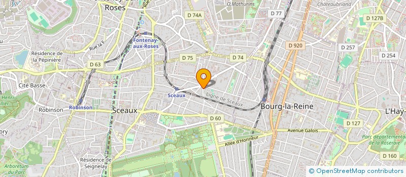 localisation de l'entreprise ADCP à SCEAUX