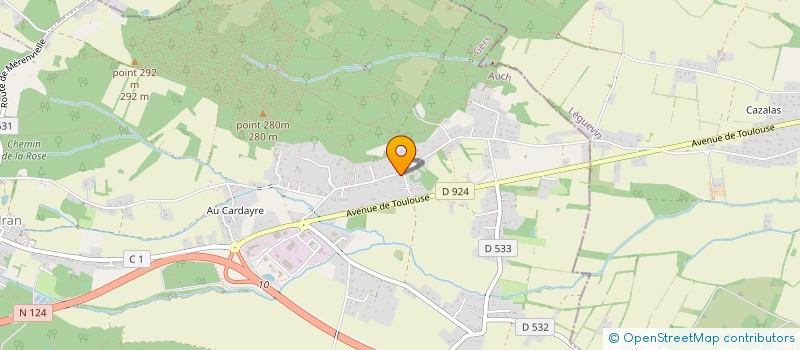 localisation de l'entreprise ADCP  PUJAUDRAN