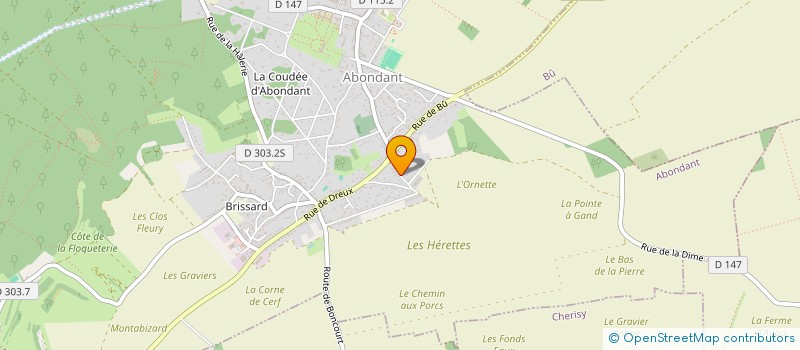 localisation de l'entreprise ADCP à ABONDANT