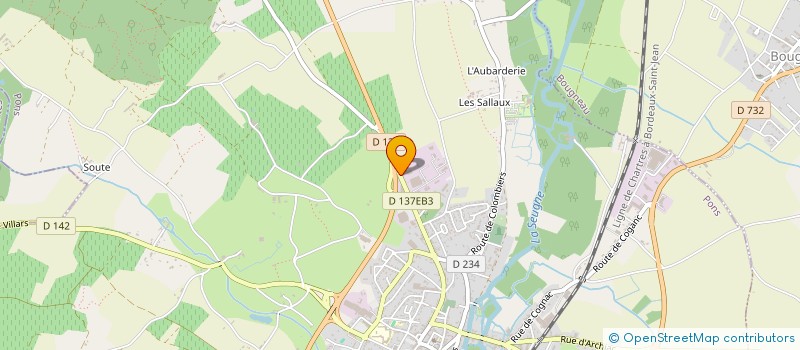 localisation de l'entreprise ADCT à PONS