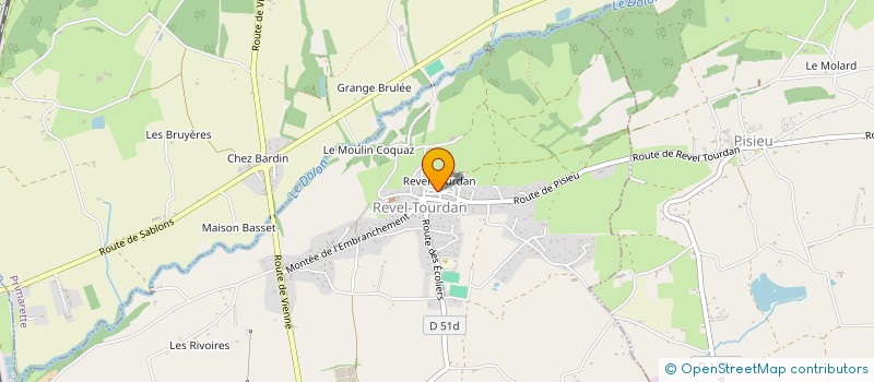 localisation de l'entreprise ADD à REVEL-TOURDAN