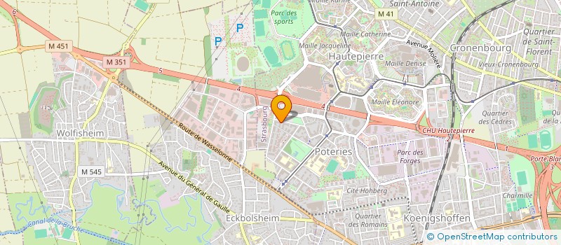 localisation de l'entreprise ADD à STRASBOURG